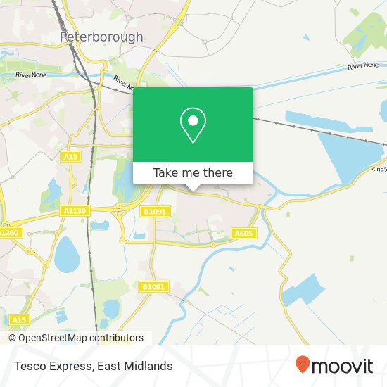 Tesco Express map