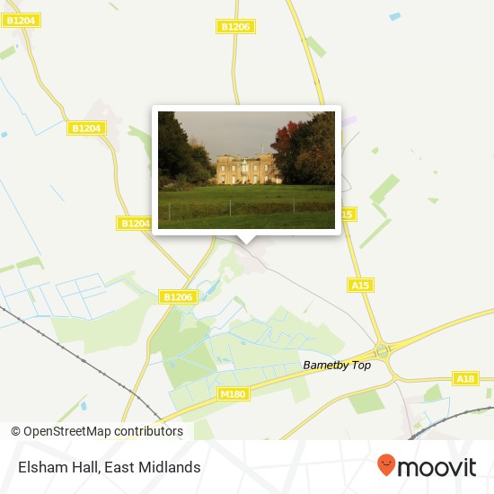 Elsham Hall map