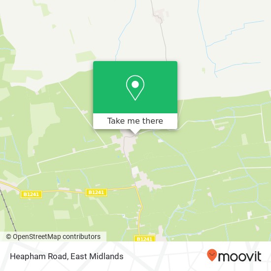 Heapham Road map