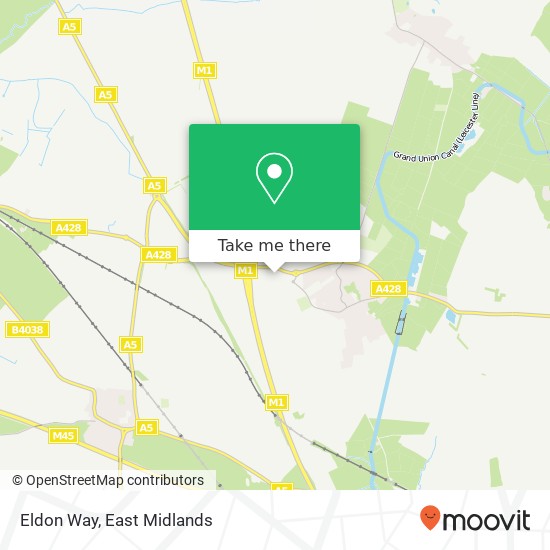 Eldon Way map