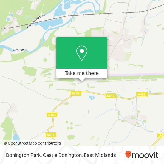 Donington Park, Castle Donington map