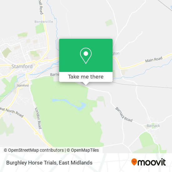 Burghley Horse Trials map