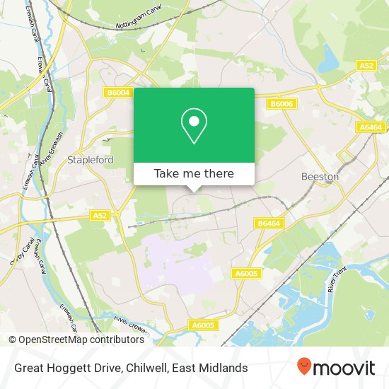 Great Hoggett Drive, Chilwell map