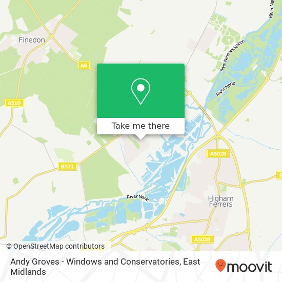 Andy Groves - Windows and Conservatories map