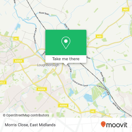 Morris Close map