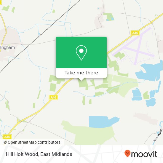 Hill Holt Wood map