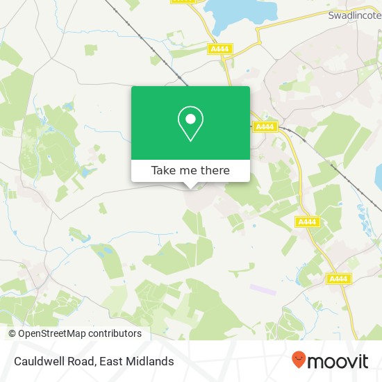 Cauldwell Road map