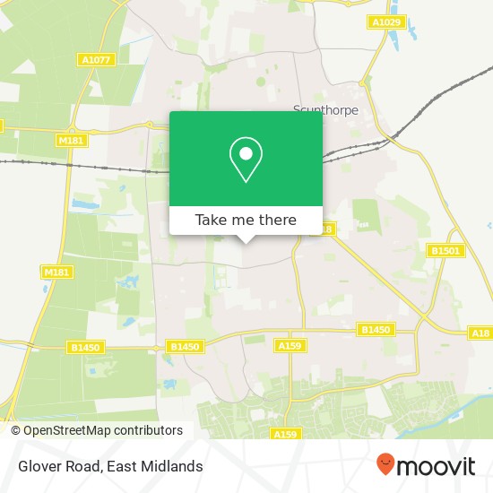 Glover Road map