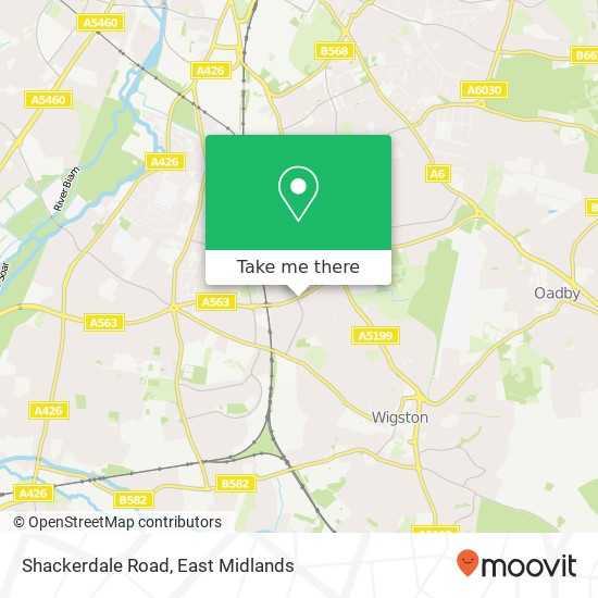 Shackerdale Road map