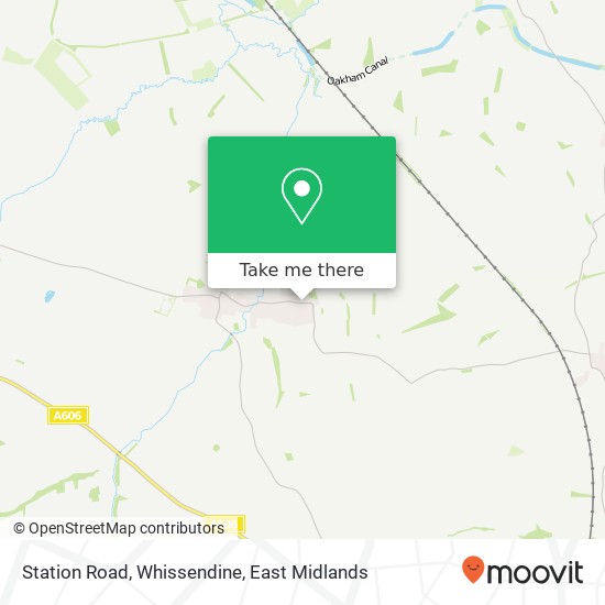 Station Road, Whissendine map