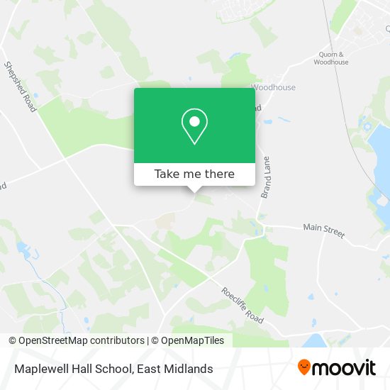 Maplewell Hall School map