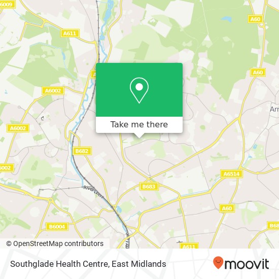 Southglade Health Centre map