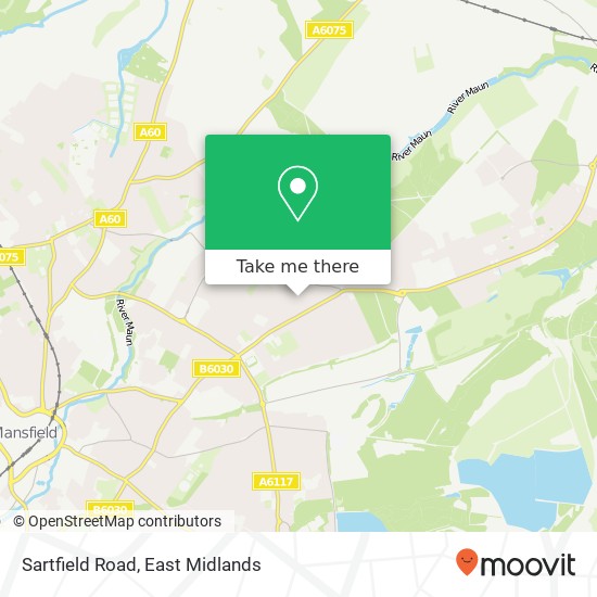 Sartfield Road map