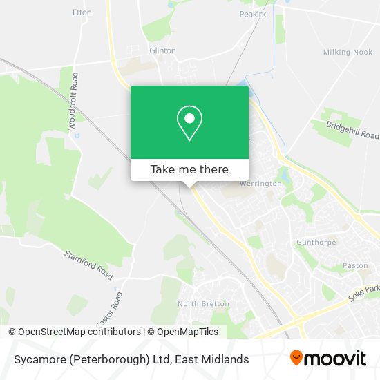 Sycamore (Peterborough) Ltd map