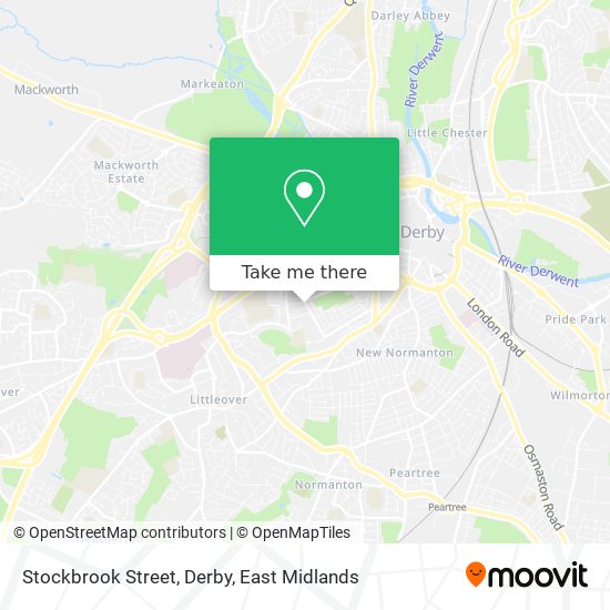 Stockbrook Street, Derby map