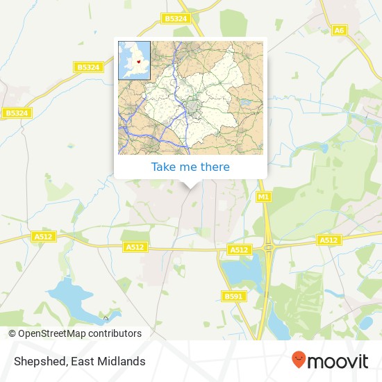 Shepshed map