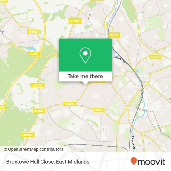 Broxtowe Hall Close map