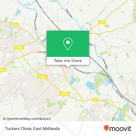Tuckers Close map