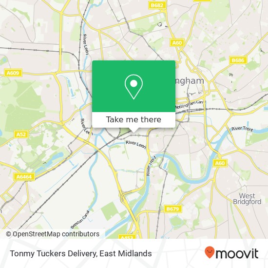 Tonmy Tuckers Delivery map