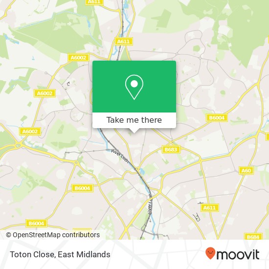 Toton Close map