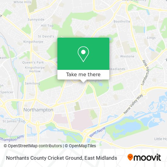 Northants County Cricket Ground map