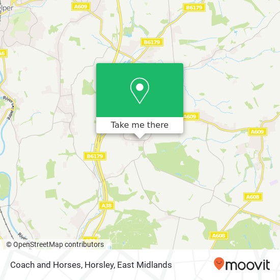 Coach and Horses, Horsley map