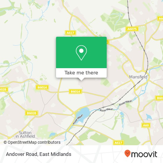 Andover Road map