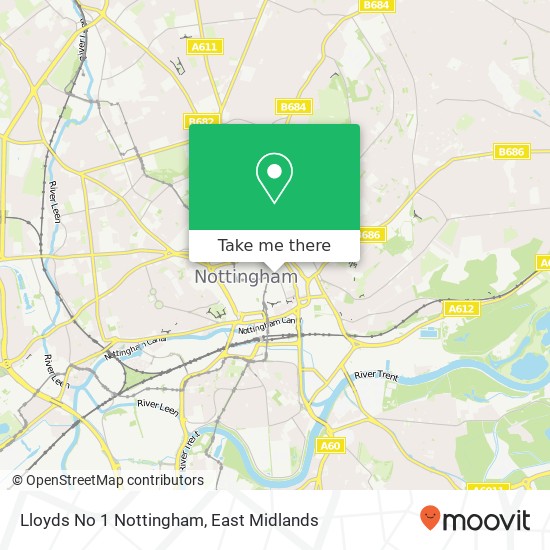 Lloyds No 1 Nottingham map
