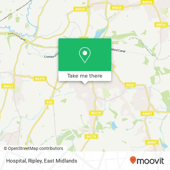 Hospital, Ripley map