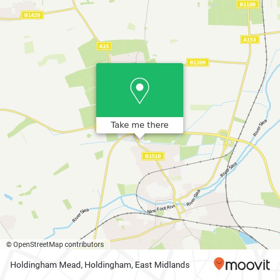 Holdingham Mead, Holdingham map