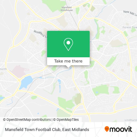 Mansfield Town Football Club map