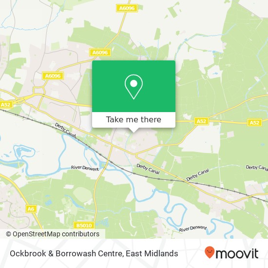 Ockbrook & Borrowash Centre map