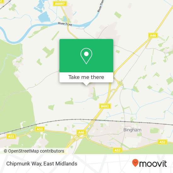 Chipmunk Way map