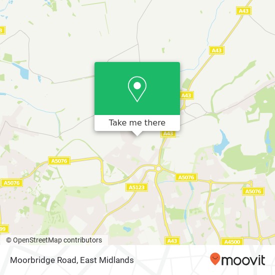 Moorbridge Road map