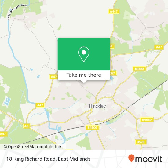 18 King Richard Road map