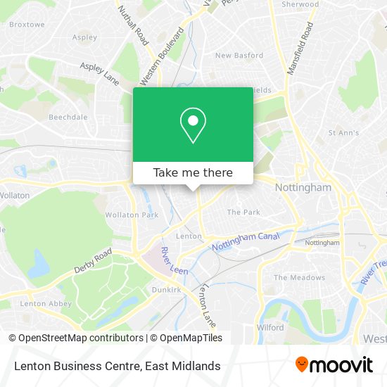 Lenton Business Centre map