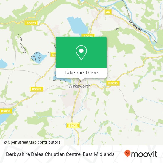 Derbyshire Dales Christian Centre map