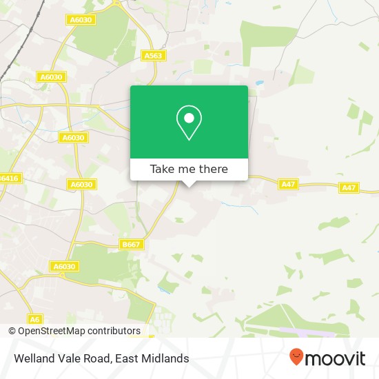Welland Vale Road map