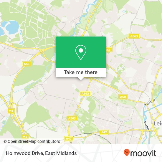 Holmwood Drive map