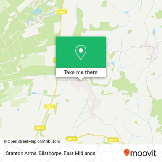 Stanton Arms, Bilsthorpe map