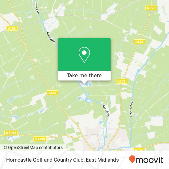 Horncastle Golf and Country Club map