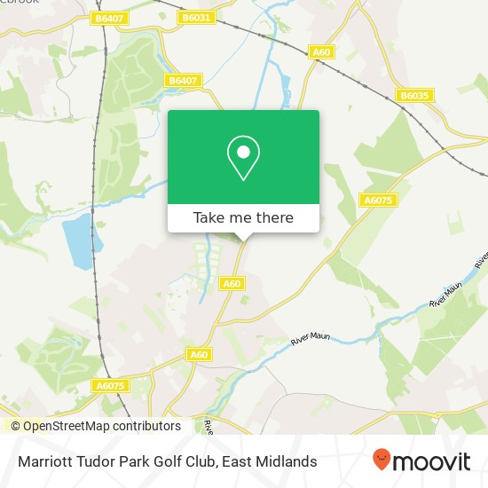 Marriott Tudor Park Golf Club map