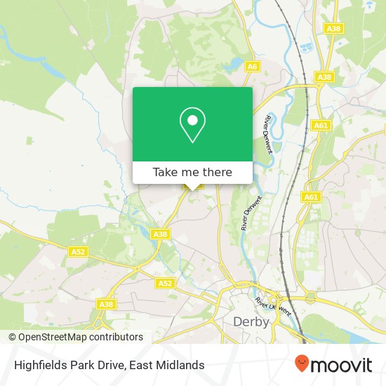 Highfields Park Drive map