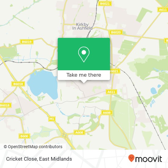 Cricket Close map