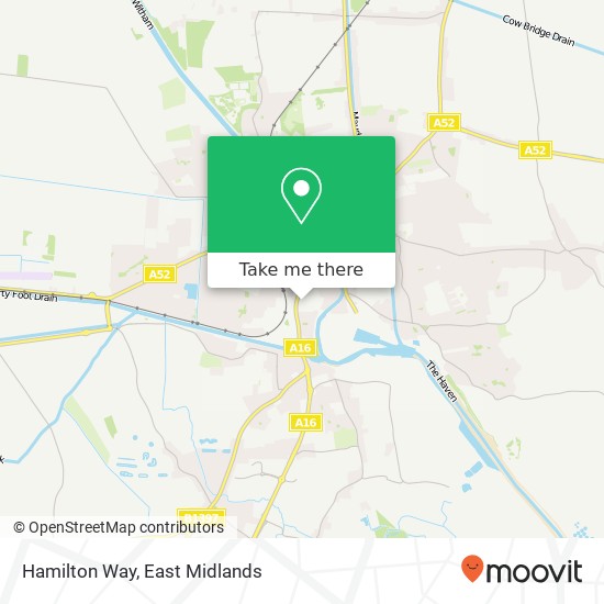 Hamilton Way map