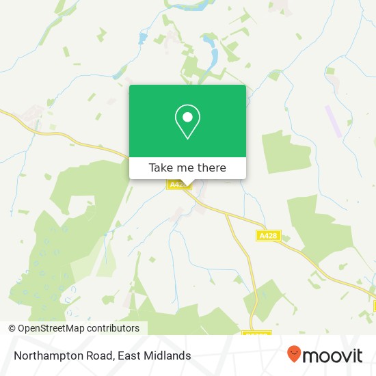 Northampton Road map