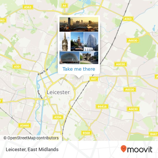 Leicester map