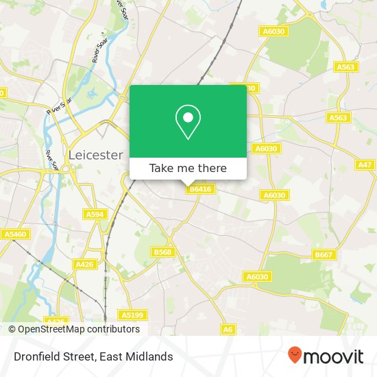 Dronfield Street map