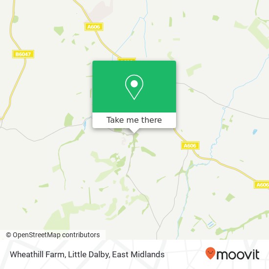 Wheathill Farm, Little Dalby map