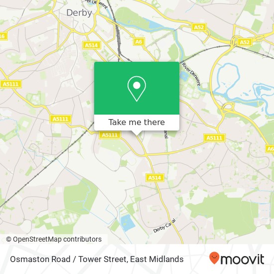Osmaston Road / Tower Street map